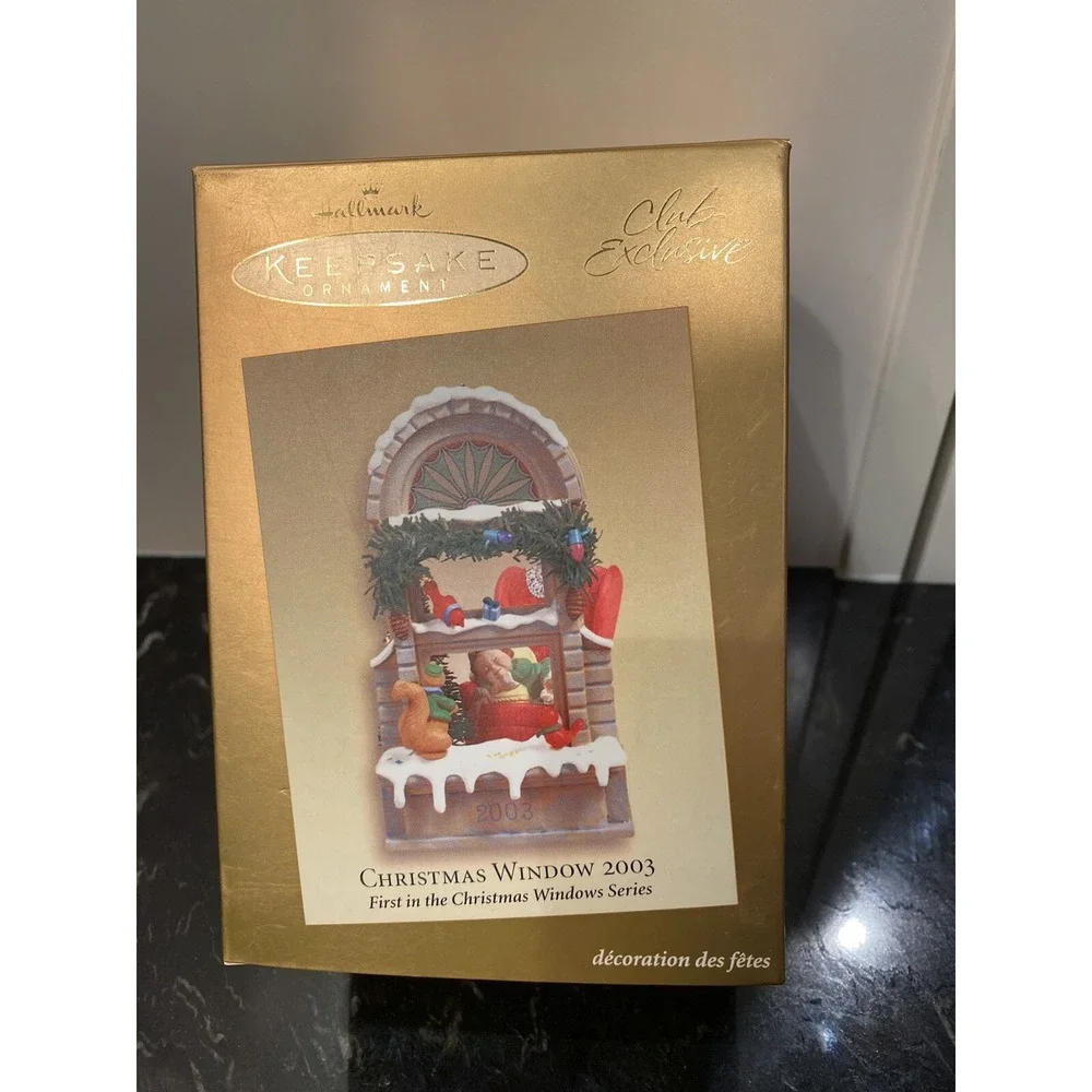 2003 Hallmark Keepsake Ornament Club Christmas Window 2003 Series Edition 1st